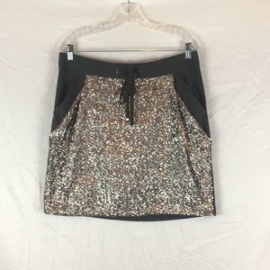 Ann Taylor Sliver/Grey Sequin Skirt Size Medium 🛍